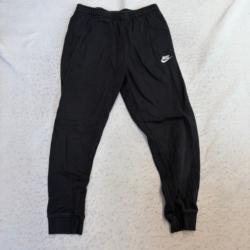 Nike Joggers Mens Small Black Fleece Cuffed Athletic Sweatpants